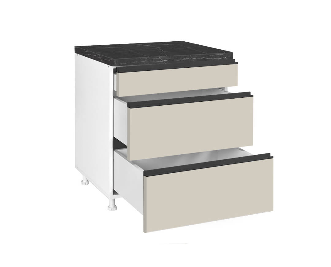 Kuhinja Lina Donji element D80 3F B Bež