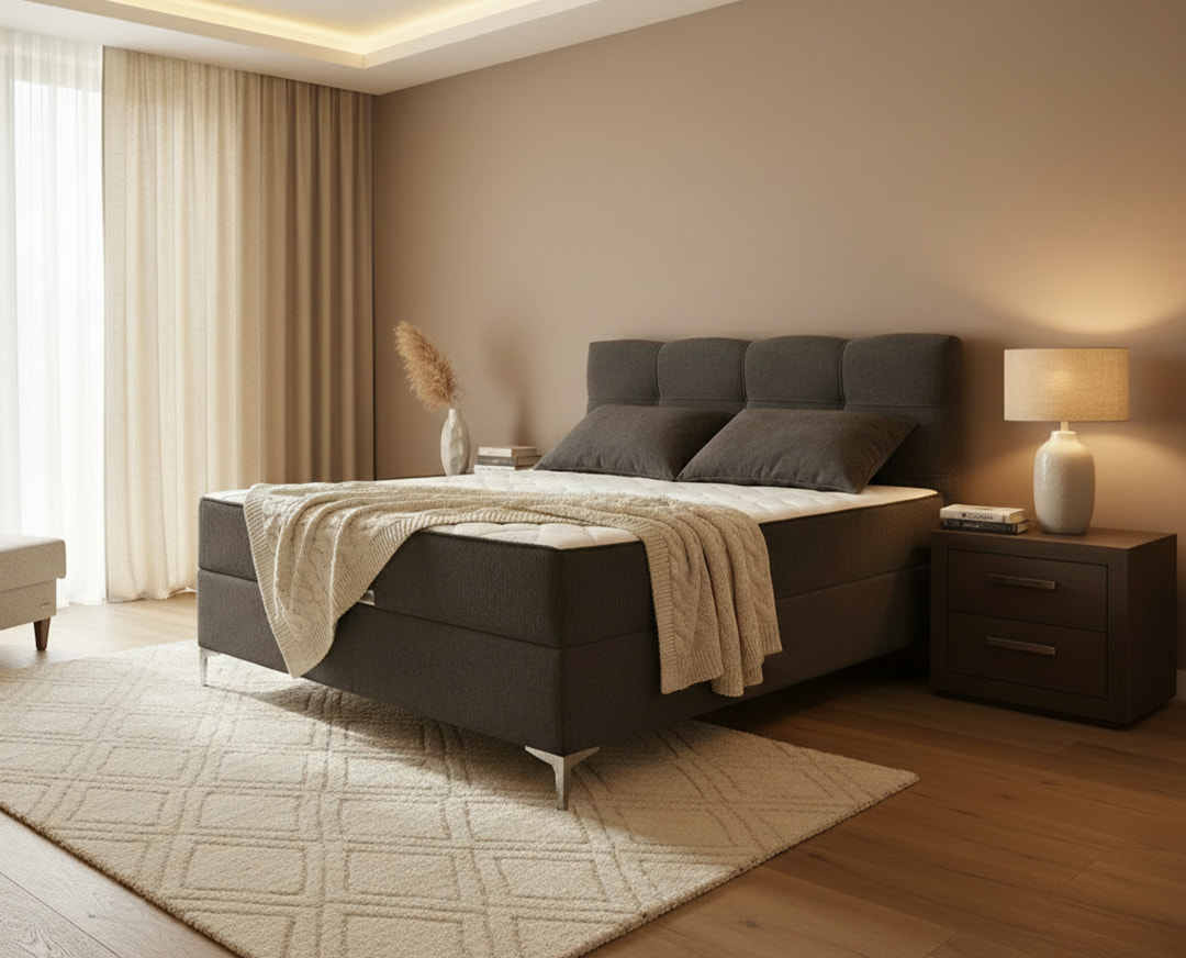 Francuski ležaj Korleone New Ambient Sivi